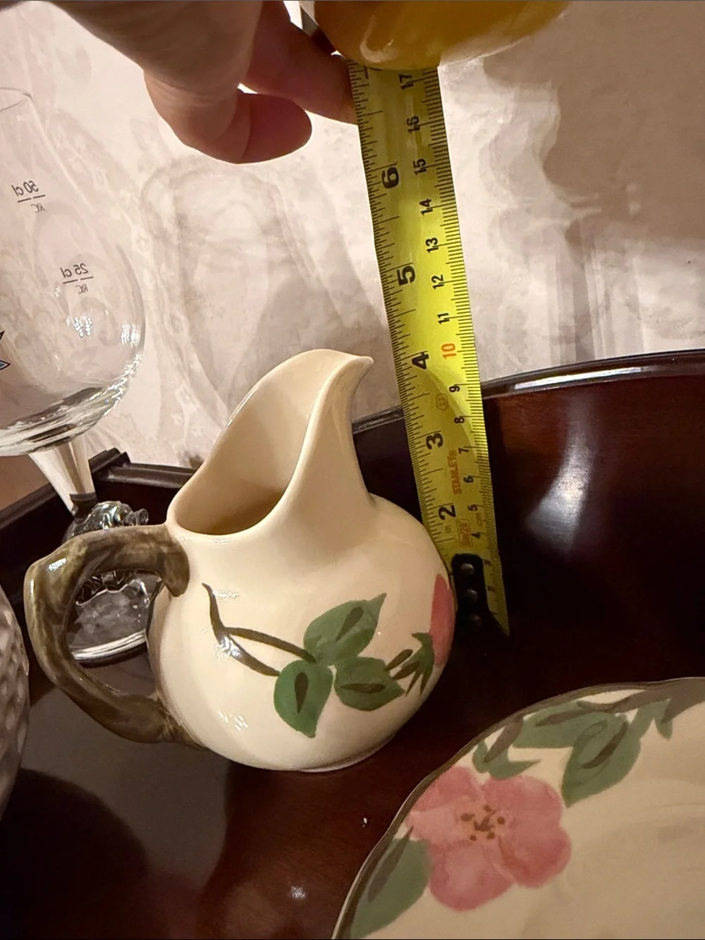 Franciscan desert rose Creamer and Saucer
